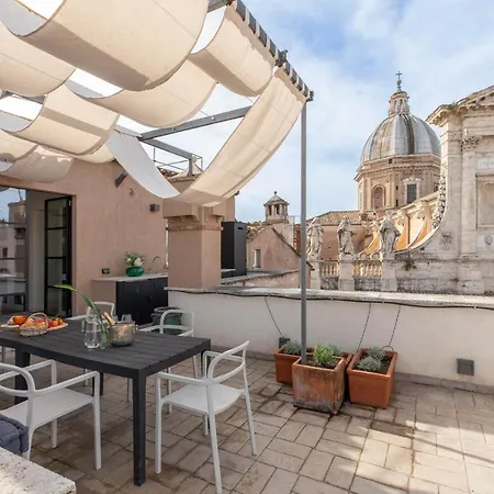 Iflat Navona's Penthouse With Stunning View *